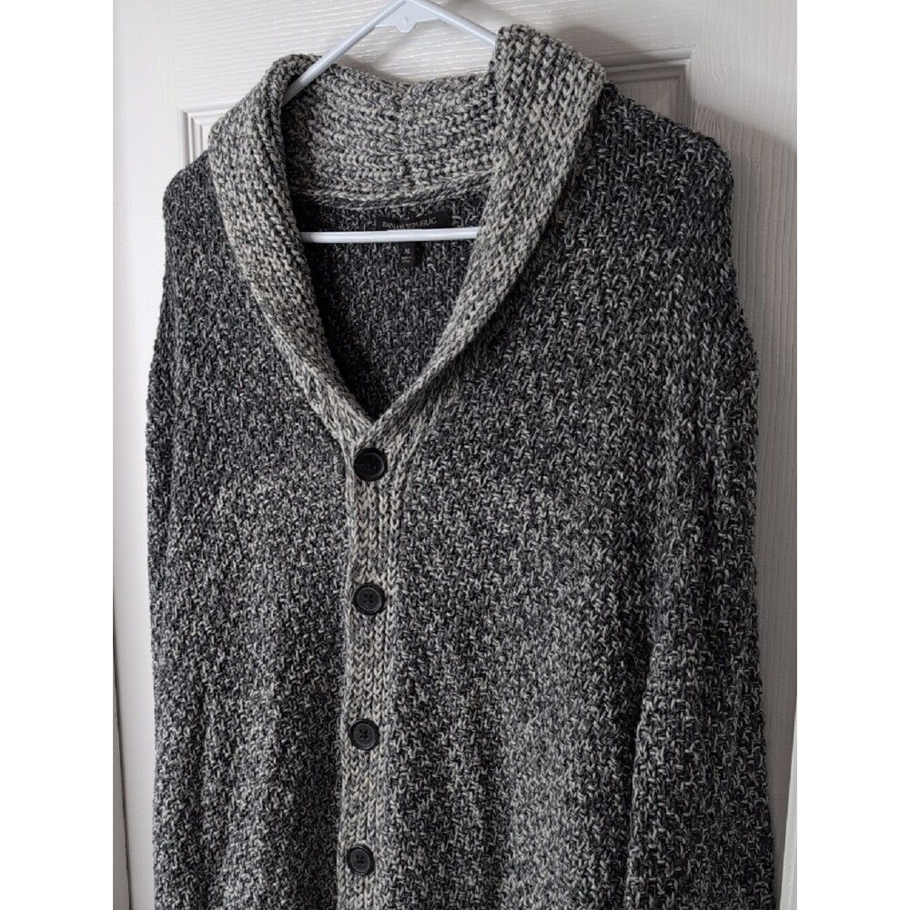 Banana Republic 100% Cotton Chunky Knit Oversized Shawl Collar Cardigan